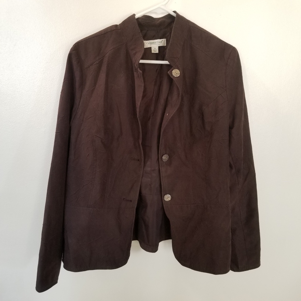 COLDWATER CREEK Casual Brown Light weight Jacket